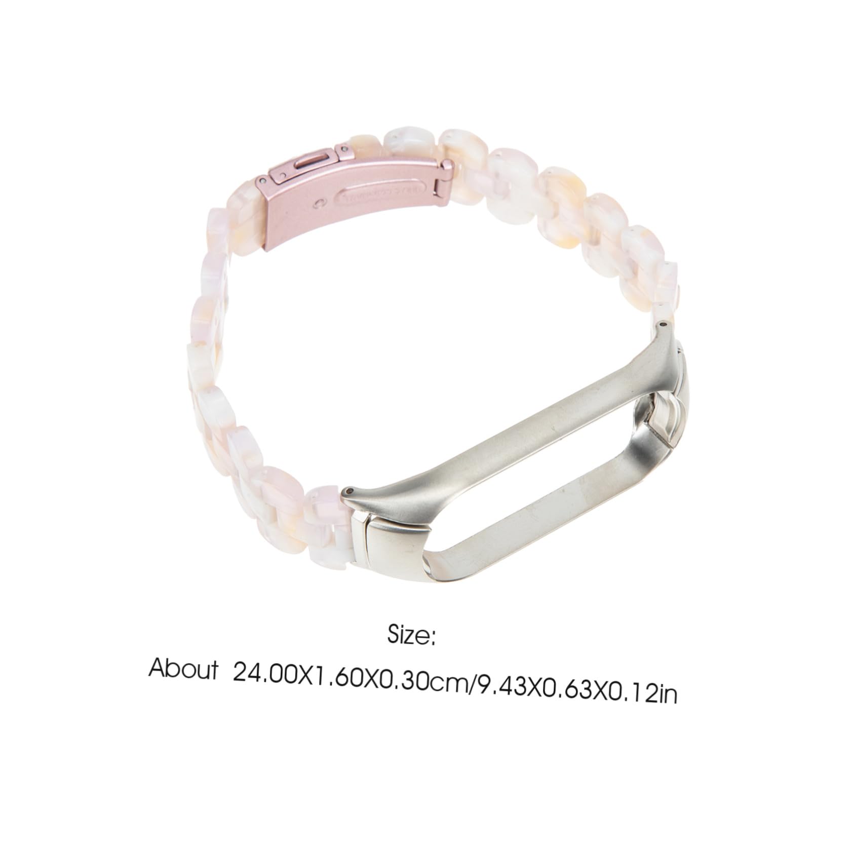 jojofuny 2 Pièces Mi 5 6 Bracelet Résine Montre Bande Résine Bande Remplacement Bande Bracelet Montres Bande 5/6 Sangle 5/6 Montre Bandes Millet 5 Remplacement Ceinture En Acier Inoxydable