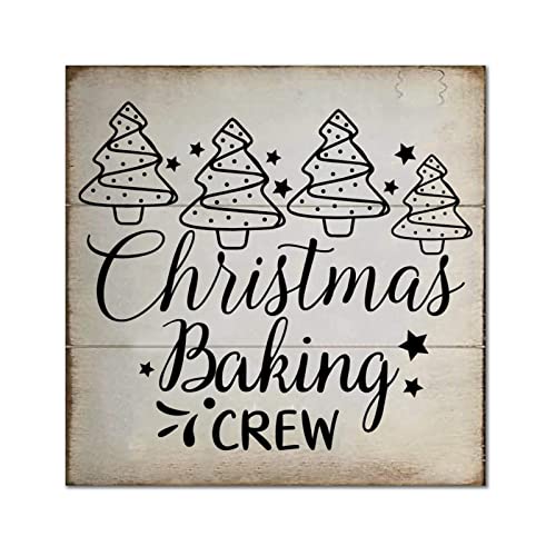 Cadeau de pendaison de crémaillère : Plaque murale rétro en bois Let It Snow