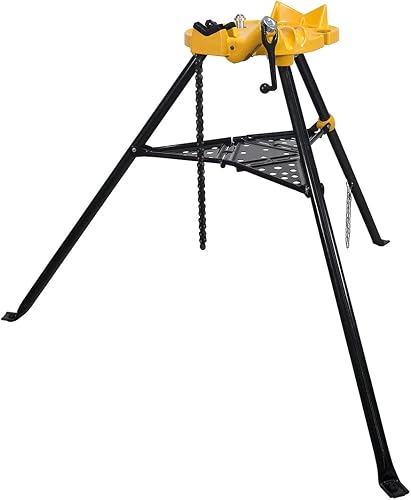 Steel Dragon Tools 72037 6" Portable Tripod Pipe Chain Vise Stand Model 460 12R 300 700 Compatible with RIDGID Parts, Machines, and Accessories