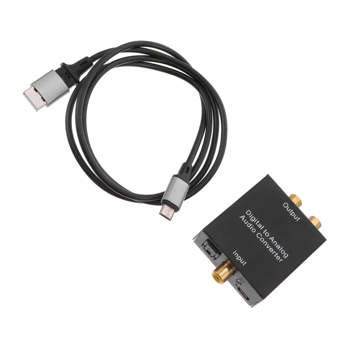 Digital to Analog Audio Converter Adapter R Output for Television Entertainment Player Game Console Coaxial Optical Signal to Analog Audio Splitter and Easy to Install