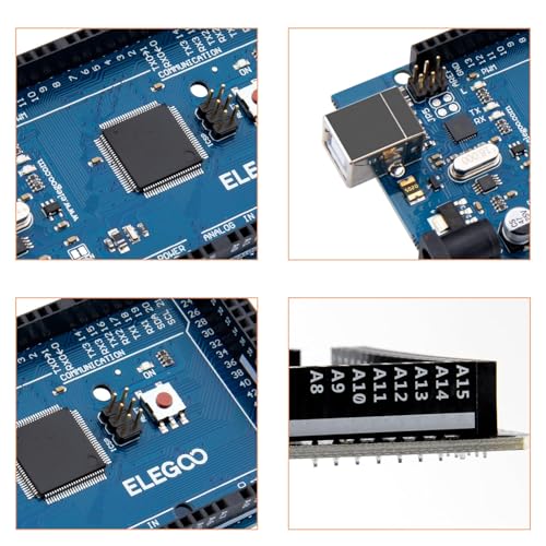 Elegoo MEGA 2560 R3 Board ATmega2560 ATMEGA16U2 + USB Cable Compatible With Arduino - Image 2
