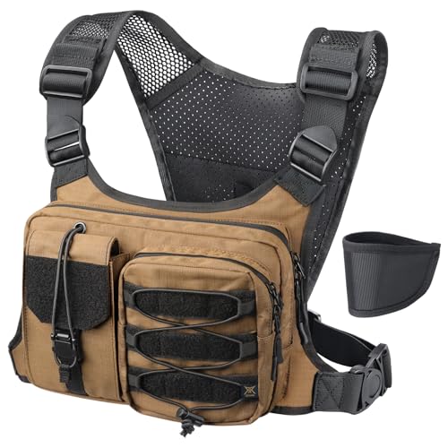 RXW Chest Bag for Men Women Running Chest Pack Sport Chest Rigs Tactical Chest Pack Days Hikes Hiking Vest Carry