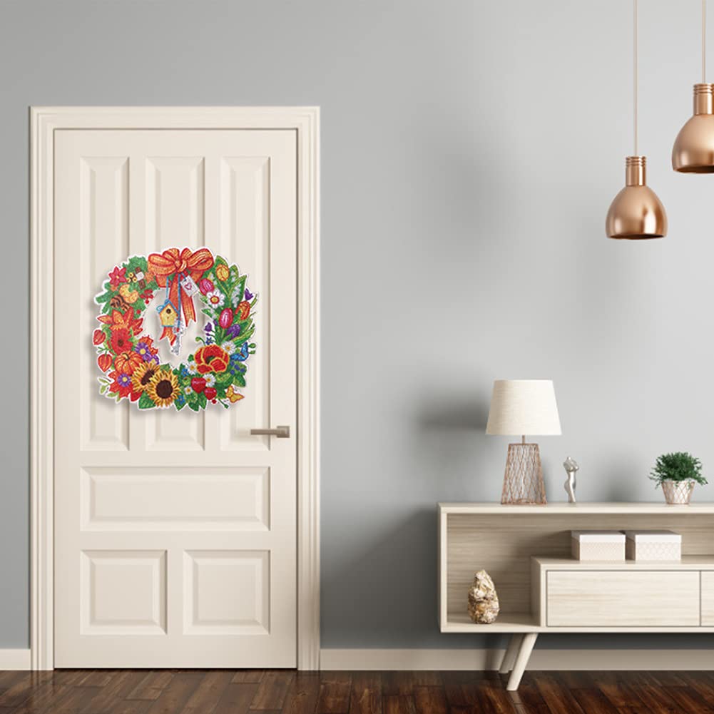 Vassoio per pittura a mosaico fai da te con strass, fatto a mano, in legno, vassoio da pranzo, vassoio da tè, vassoio da caffè, mandala per pittura con diamanti (girasole