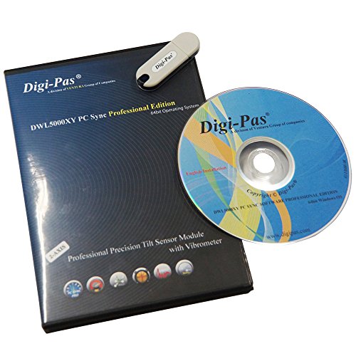 Sensor digital de inclinación Digi-Pas 2-AXIS de precisión, sensor de ángulo de inclinación/inclinador/inclinómetro/DWL5000XY 0.002"/ft (0.2mm/M) NIST-Traceable Cover