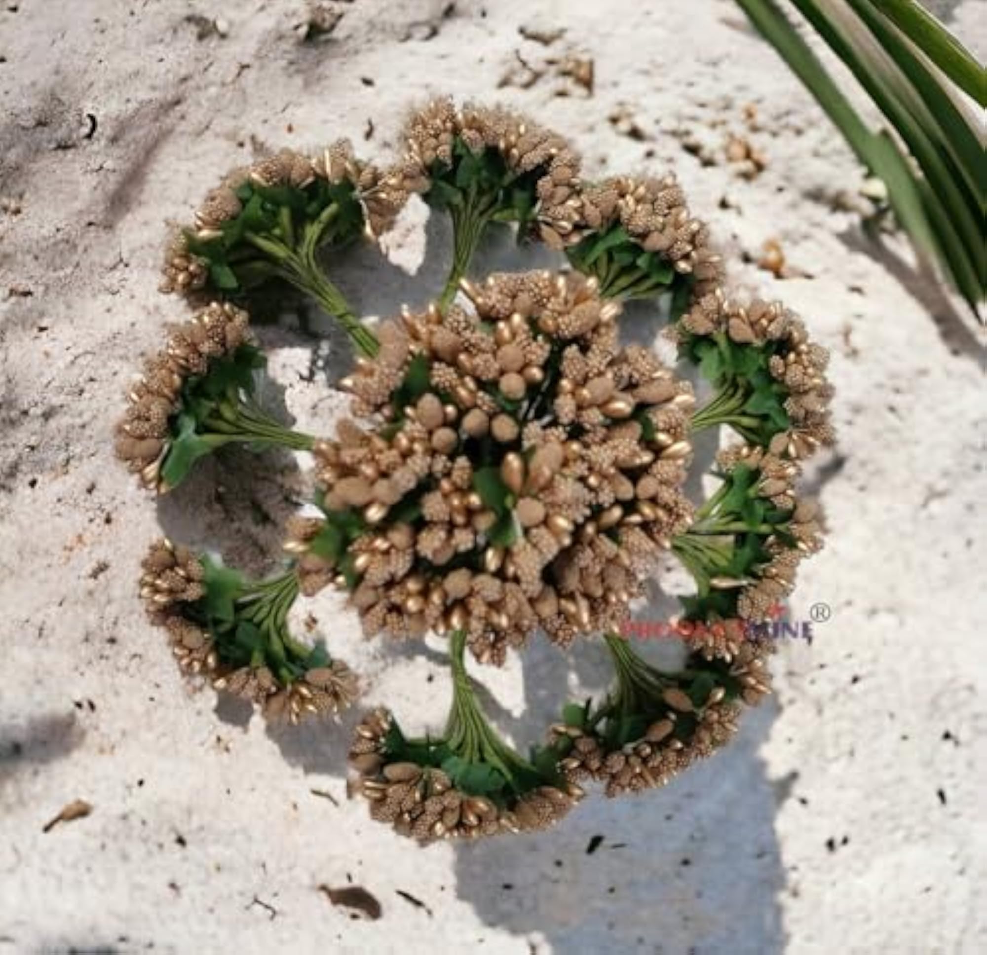 Decorative Artificial Golden Pollen Flowers for Craft