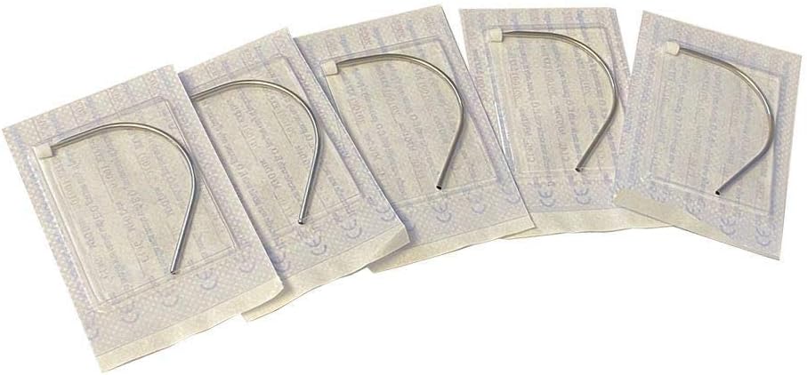 50PCS 14G 16G 18G 20G Sterilized 316L Surgical Steel Piercing Needles Disposable Curved Piercing Needles for Labret Ear Nose Tragus Cartilage Helix Belly Button Navel Piercing