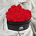 16-Piece Forever Flowers Heart-Shaped Box – Real Immortal Preserved Roses Lasting a Year, Perfect for Birthday, Girlfriend, Mother, or Wife, Valentine Day Gift for Her - Red
