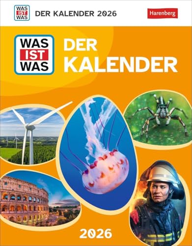 WAS IST WAS Der Kalender Tagesabreißkalender 2026 - Kinderkalender: Kinderkalender zur beliebten Buchreihe. Tageskalender zum Abreißen - täglich Neues lernen mit dem Tischkalender 2026.