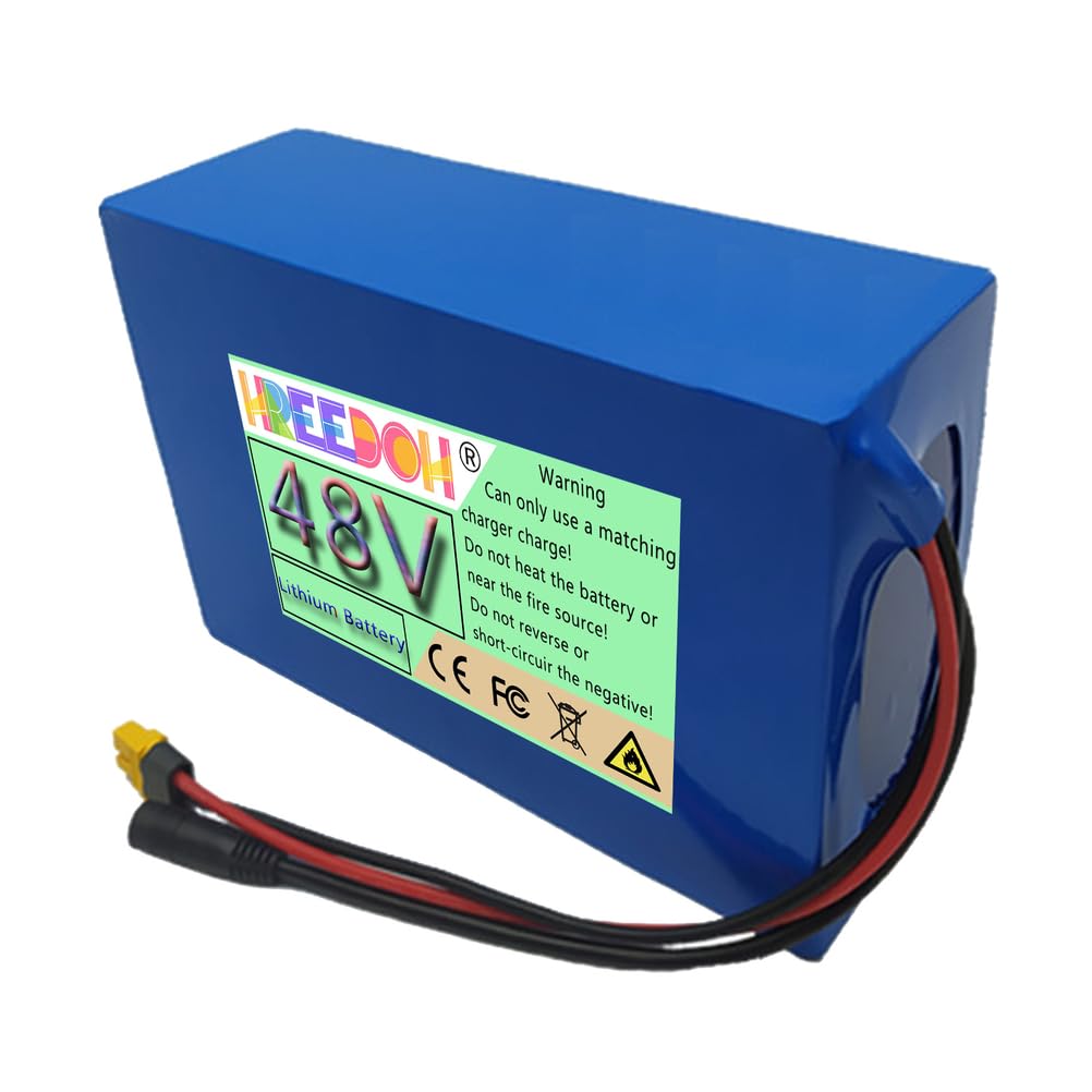 Akumulator litowo-jonowy 48 V Akumulator litowo-polimerowy PVC 48 V 8 Ah 10 Ah 12 Ah 15 Ah 18 Ah 20 Ah 26 Ah z ładowarką do silnika 0-1300 W