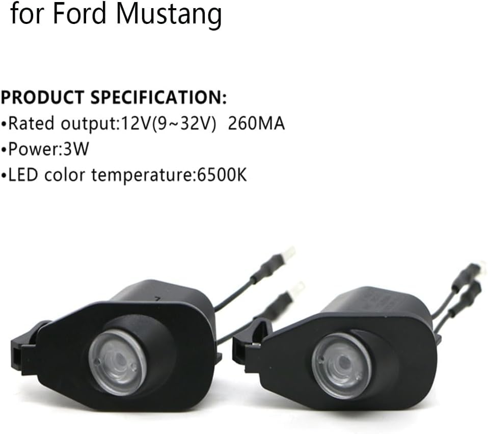 Lámpara LED Puddle Logo para Mustang 2015-2023, 2 unidades miniatura 6