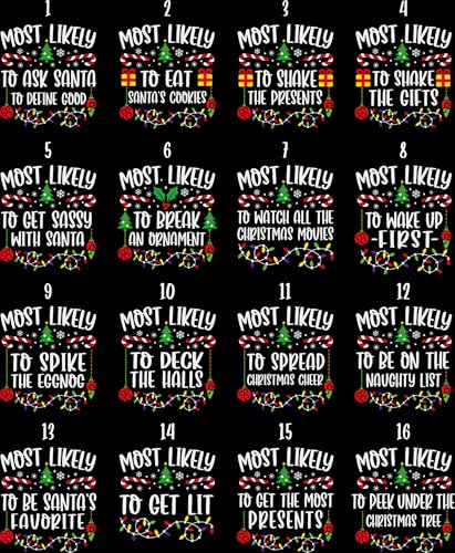 Family Christmas Shirts, Most Likely to, Cute Christmas Shirt, Group Shirts, Matching Christmas Shirt, Funny Christmas Party, Custom Shirt3