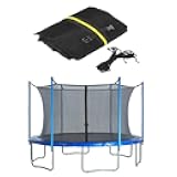 Trampoline Safety Enclosure Net PE Trampoline Flex Net Replacement for 6 Poles Round Frame Trampolines