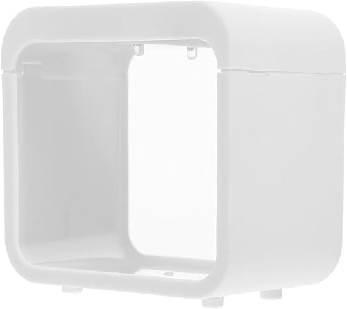 Mini kit de tanque de peces de plástico con iluminación LED - Acuario pequeño, caja de batalla de peces, caja de paisaje ecológico, decoración de