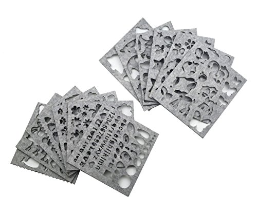 image for Hyamass 13-Pack Needle Felting Stencils & Applique Templates - Multi-S