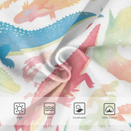 KLL Watercolor Crocodiles Baby Boys Pure Cotton Boxer Briefs Breathable Children Panties3