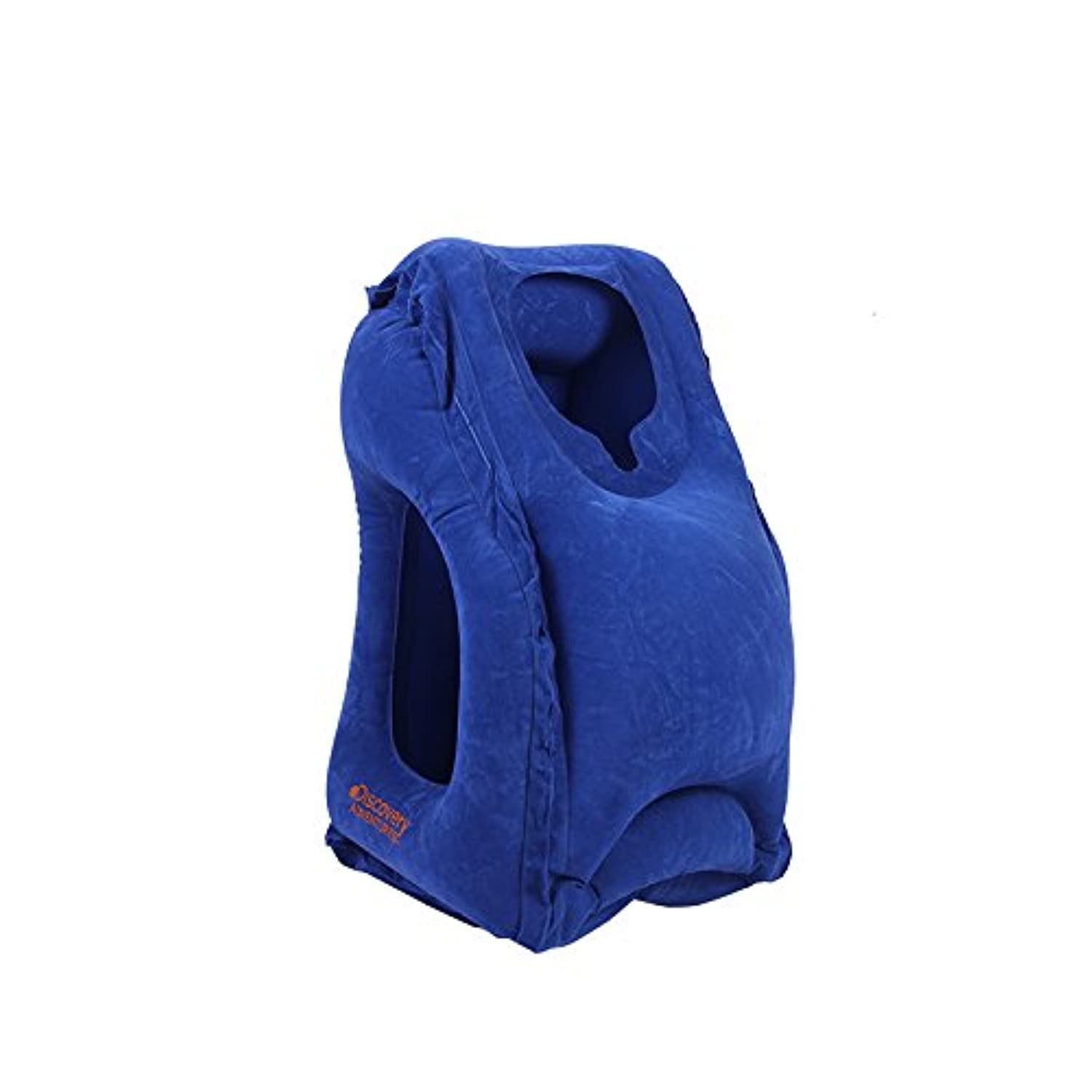 Adventures Inflatable Travel Pillow Blue Df76216 @Fs