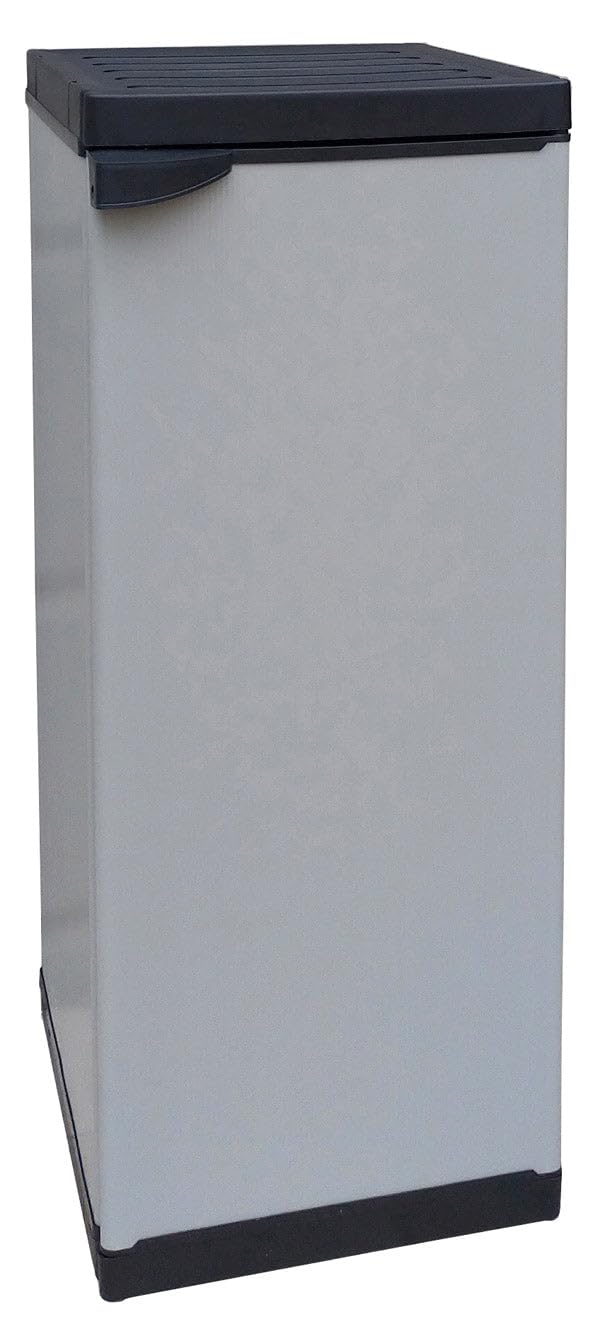 Giordanoshop Armadio da Esterno 34x40x85 cm 1 Anta 1 Ripiano in Resina Grigio