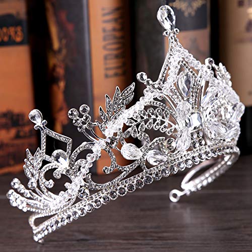 Corona de cristal para novia ideal para bodas de noche de gala 7