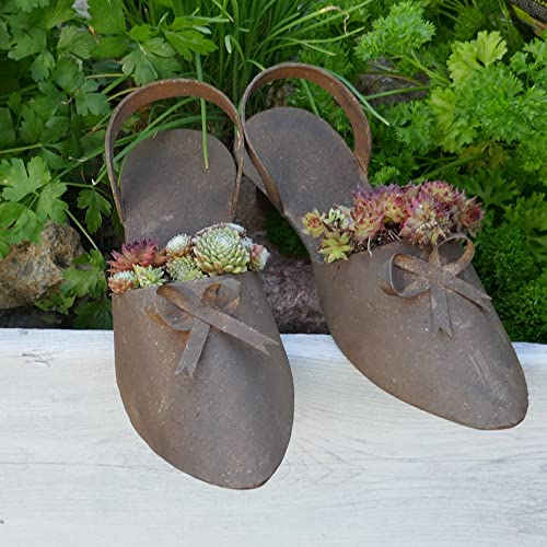 Storm's Gartenzaubereien Deko-Schuh braun 2 Modelle zum Bepflanzen