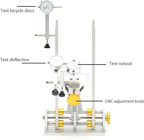 Miniatura 3 de Soporte de rueda para mantenimiento profesional con 3 calibres, herramientas de reparación de bicicletas, acepta ruedas de 13 a 38 pulgadas