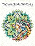  Libro de colorear para adultos: Mandalas de animales