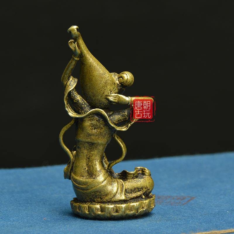 銅製 音楽を演奏する妖精像 銅製 音楽を演奏する妖精像