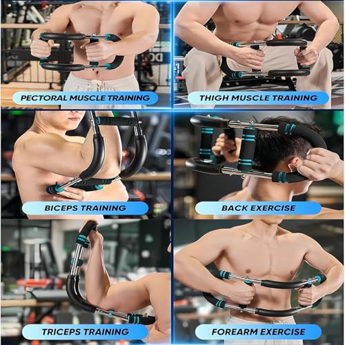 Image of ReeRaa Twister Arm Trainer,Arm Trainer for Men, Adjustable Chest Workout Equipment,Chest Trainer, Shoulder Muscle Training,Wrist & Forearm Strengtheners, Portable Home Fitness Equipment