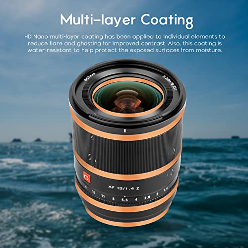 Viltrox 13Mm F1.4 Ultra-Wide Angle Autofocus Lens, Compatible With Aps-C Nikon Z-Mount Mirrorless Cameras Z5 Zfc Z30 Z50 #TOP7