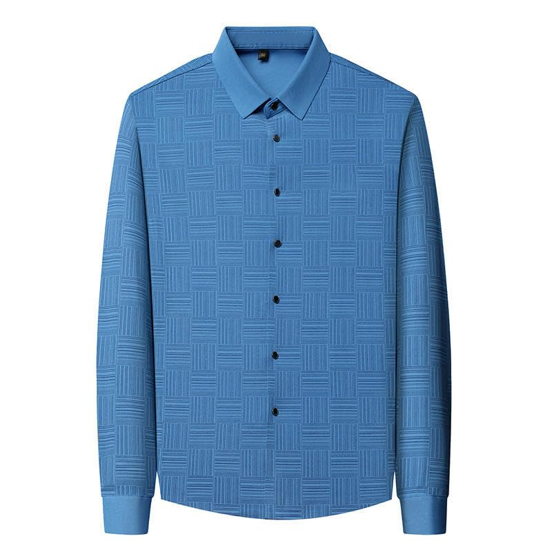 Camisa para hombre resistente a las arrugas de corte cómodo 5