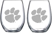 Vista 30 de RFSJ Juego de 2 copas de vino o bebidas con logotipo de Satin Frost (Alabama)