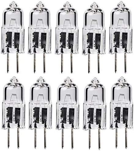 JC 10 Watt Halogen G4 Bi Pin Lamp (12V) Low Voltage (10 Pack) (10 Watt)