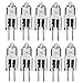 Classic Light Bulb - JC 10 Watt Halogen G4 Bi Pin Lamp (12V) Low Voltage (10 Pack) (10 Watt)