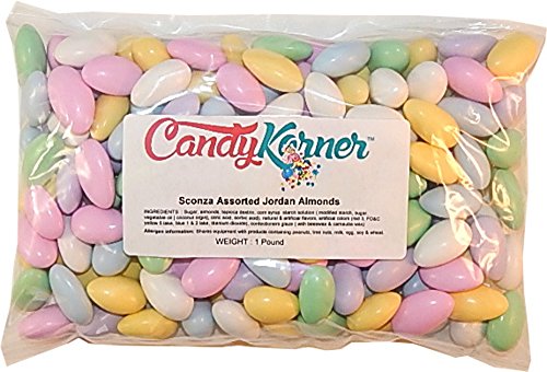 Sconza Jordan Almonds Assorted 1 Pound ( 16 OZ )