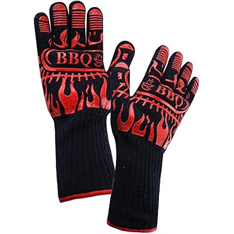 CAMVION CoreStar BBQ Grill Gloves, Heat Resistant Up to 932℉, Great for BBQ, Oven and Grill, Washable, Safe for Cooking, Grilling, Baking Cover