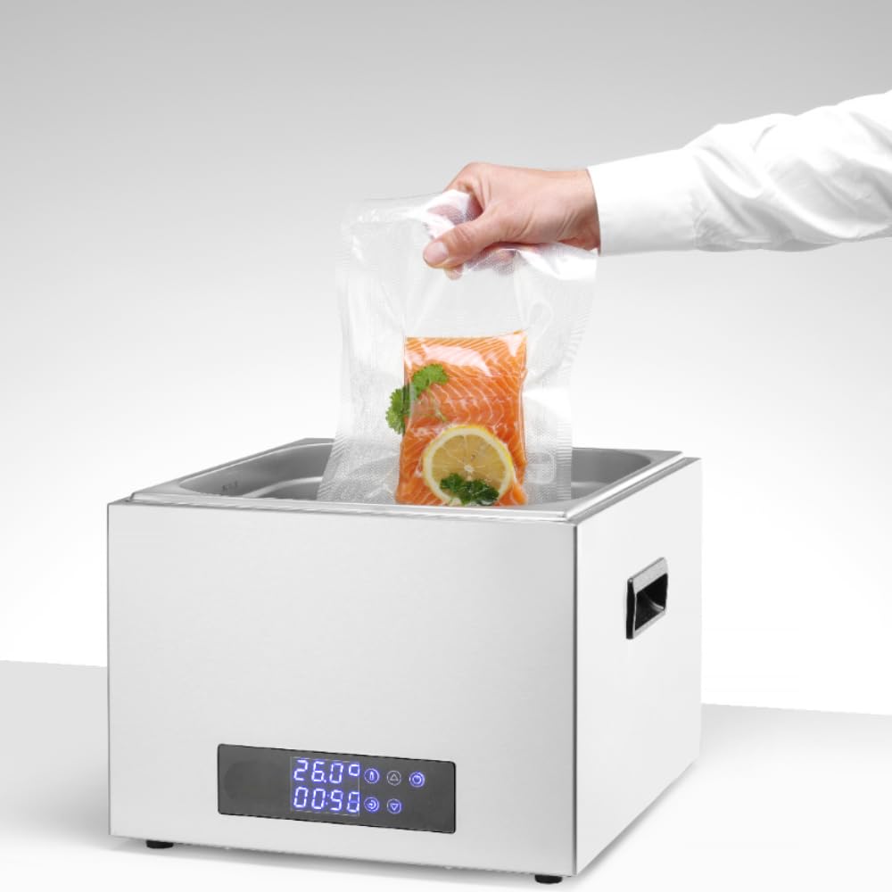 MBH - Sistema di sous vide GN 2/3 per ospitalità in acciaio inox. Sistema sous vide professionale con termostato regolabile
