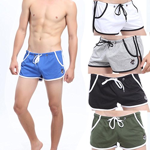 Sansee Mens Transpirable, Sexy Running Pocket  Pantalones Cortos Boxer b8383pinl  Braguitas Breathable, 1010DK Armeegrün