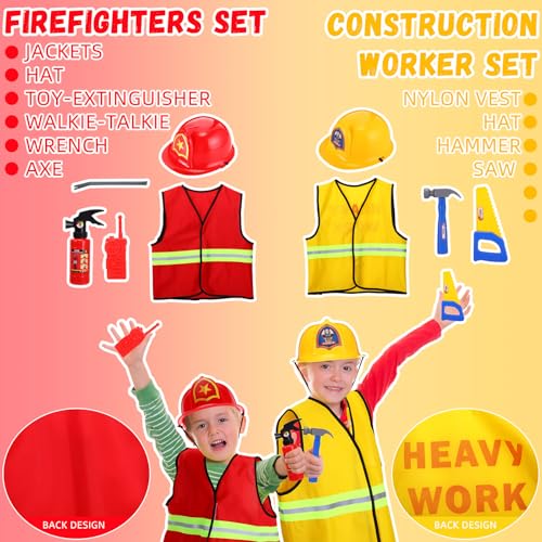 4 sets disfraces infantiles roles profesionales miniatura 4