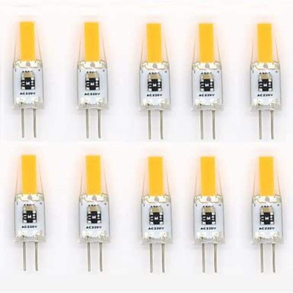 G4 Sapphire 2W 12V Imported Core-Chip superhellen LED-Silikon Kleine Birne (Size : White)