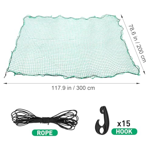 Filet de cargaison pour camion en nylon robuste et élastique extensible avec crochets - 2