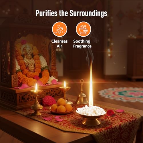 Image of Amazon Brand - Presto! Camphor Tablet | Small |500g Jar X Pack of 2 | For Puja