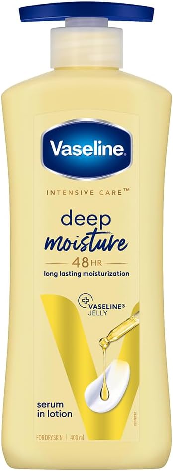 Vaseline Deep Moisture Body Lotion |For Dry Skin | Cushion Soft Skin| With Ceramides Hyaluron Moisture Fillers 400ml