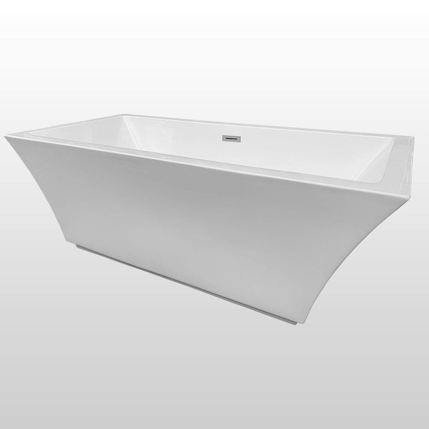 Baignoire ilôt moderne 170 X 80 cm + Mitigeur Colonne – Susan