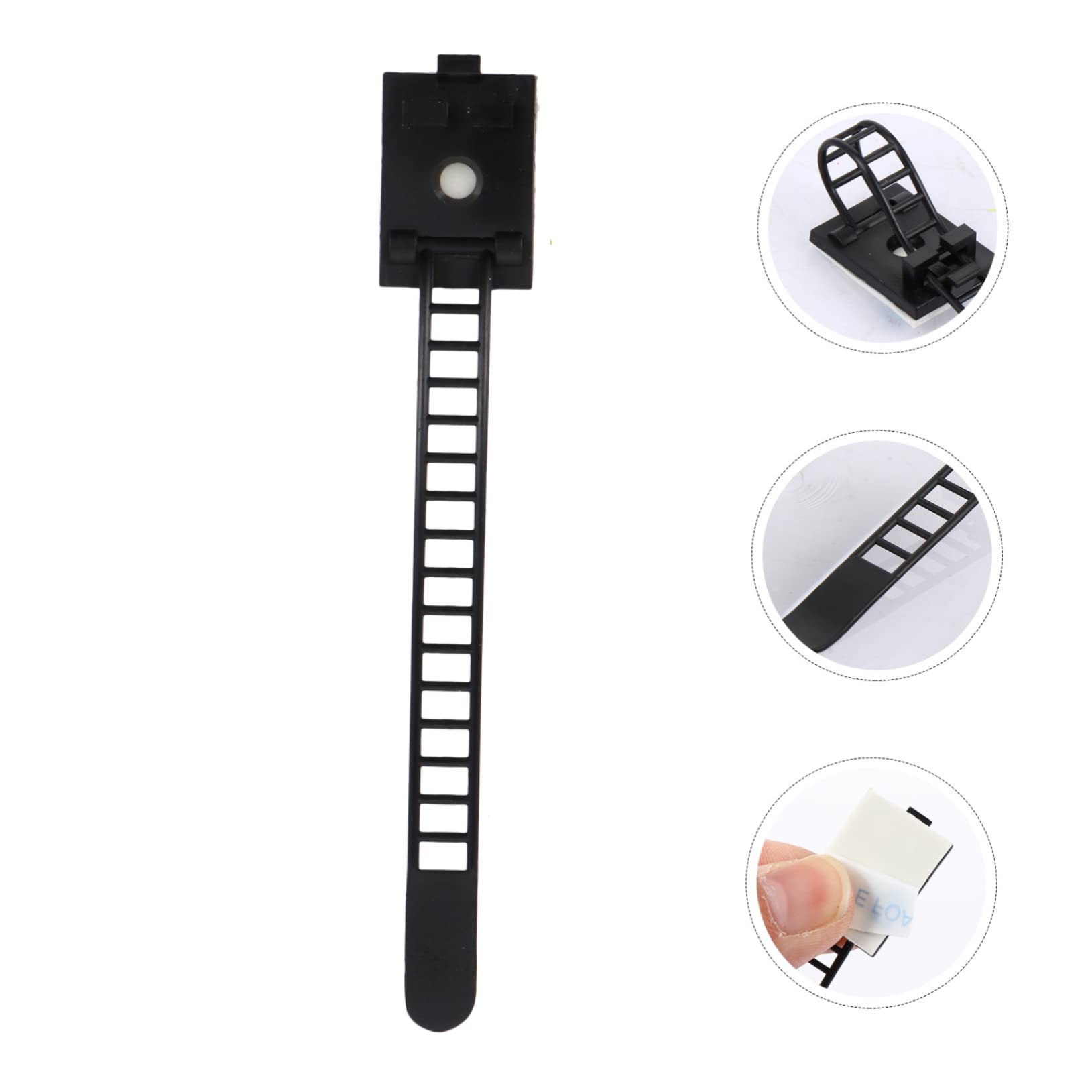 DOITOOL 150stücke Selbstklebende Kabelclips Für Kabelmanagement Verstellbare Kabelhalter Ordentlichen Organisation Von Ladekabeln Usb-kabeln Und Netzkabeln
