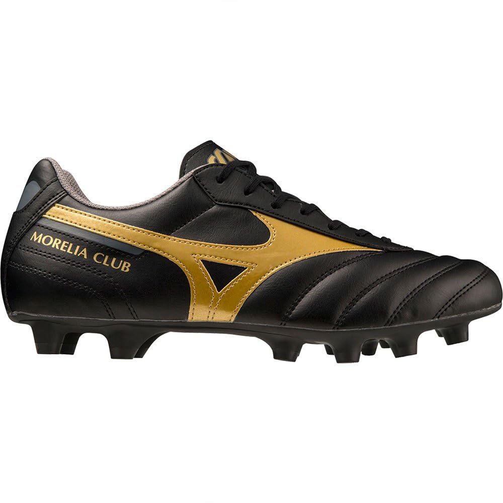 Mizuno Morelia II Club, Scarpe da Football, Unisex - Adulto, Black/Gold (Numeric_41)