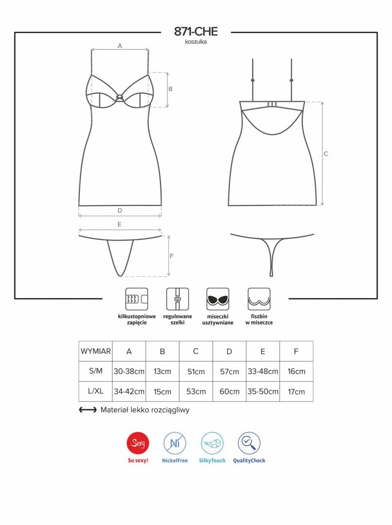 Obsessive Damen Vestido Chemise Kleid