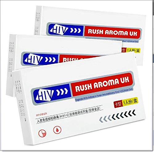 Miwaimao HIV Self Test, Blood Home Test Combination Test Strip Kit, Three-line Test Paper Detection(3 Packs)