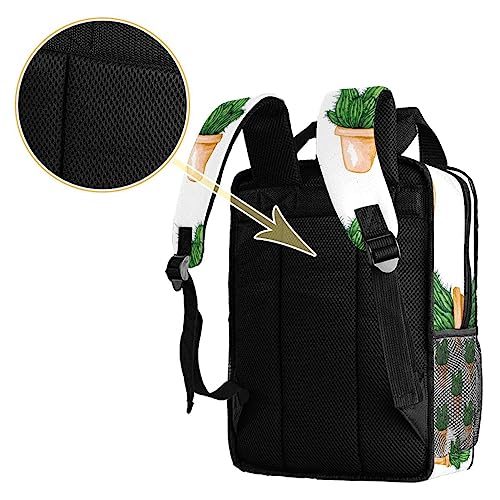 Sac à dos imprimé cactus multicolore de 35,5 cm pour école - 4