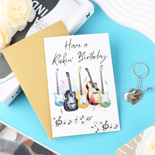 Guitar Birthday Card, Guitars Gifts, Music Lovers Gift for Men - Image 3