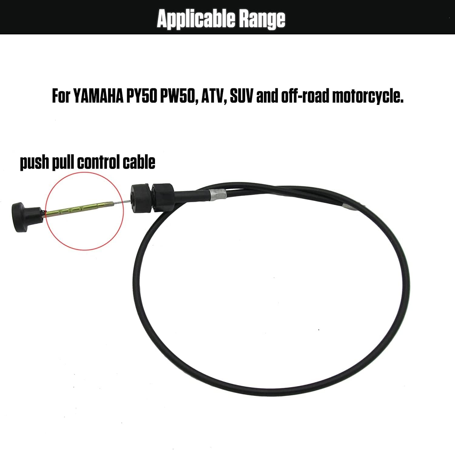 Autory Motorcycle Push Pull Choke Control Cable, Choke Throttle Cable - View #12
