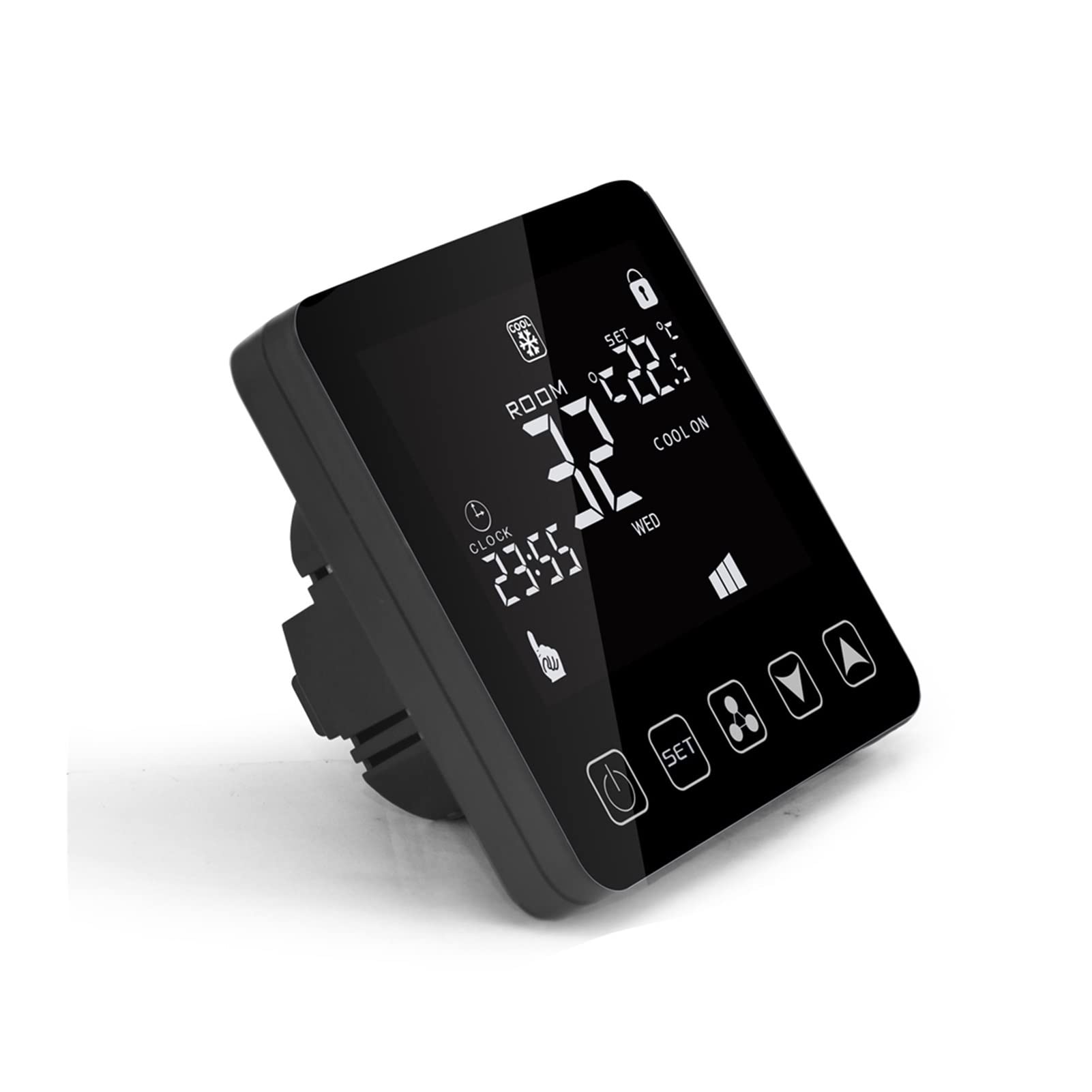 Controlador de temperatura digital 3 Velocidad del ventilador HVAC Fcu